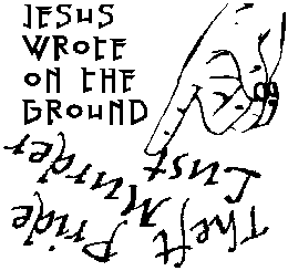 jesus wrote on the ground
